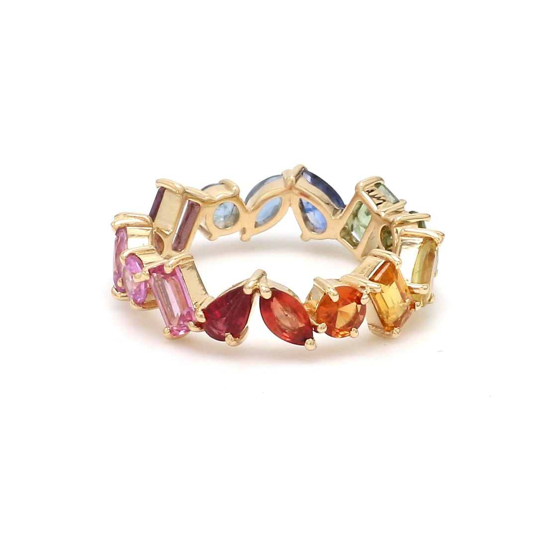 Seattle Rainbow Sapphire Ring - qivii