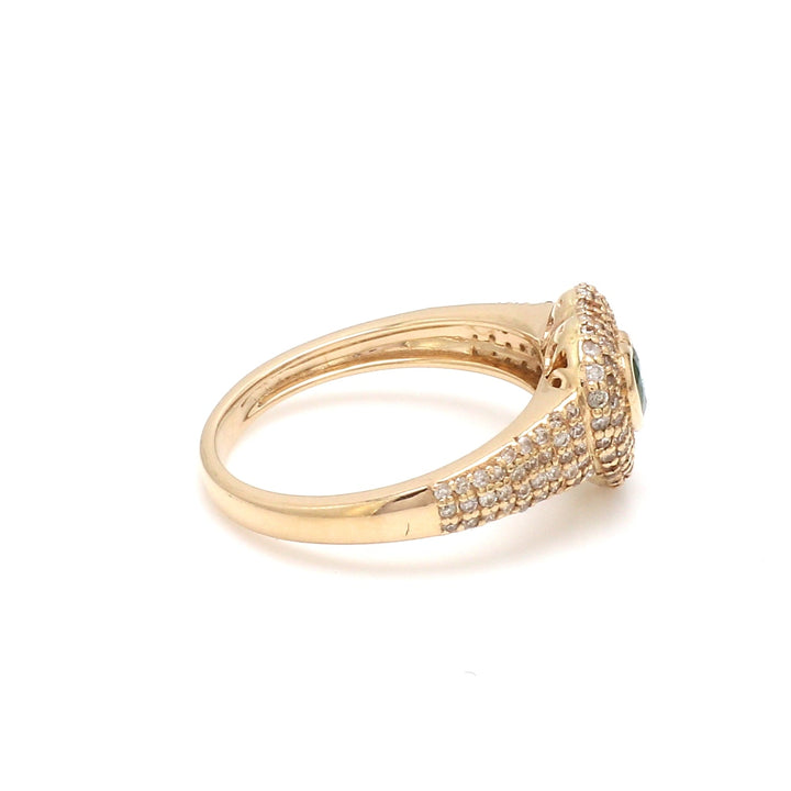Emerald Heart Diamond Pinky Ring - qivii