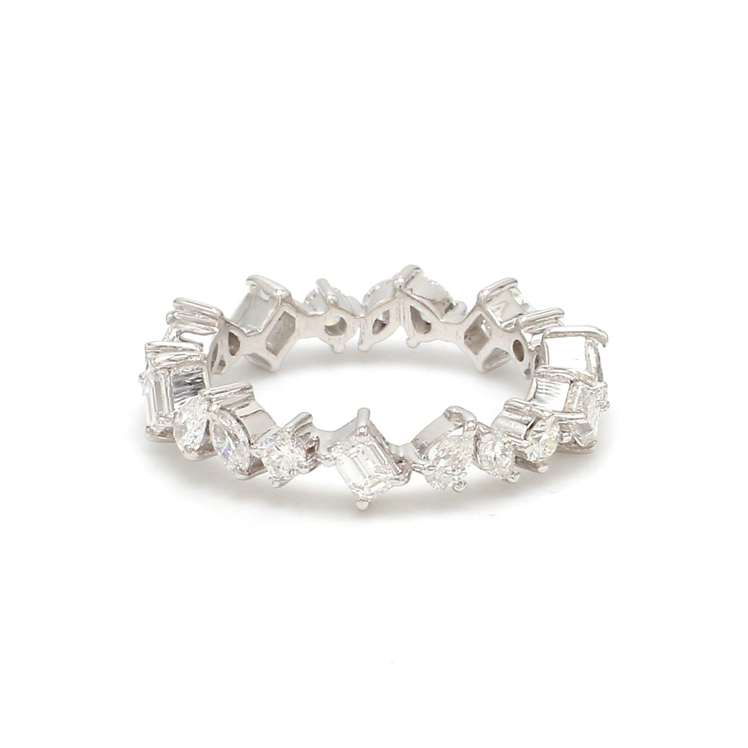 Diamond Mix Shape Eternity Ring - qivii