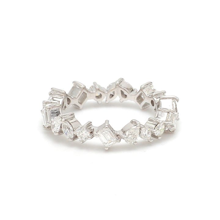 Diamond Mix Shape Eternity Ring - qivii