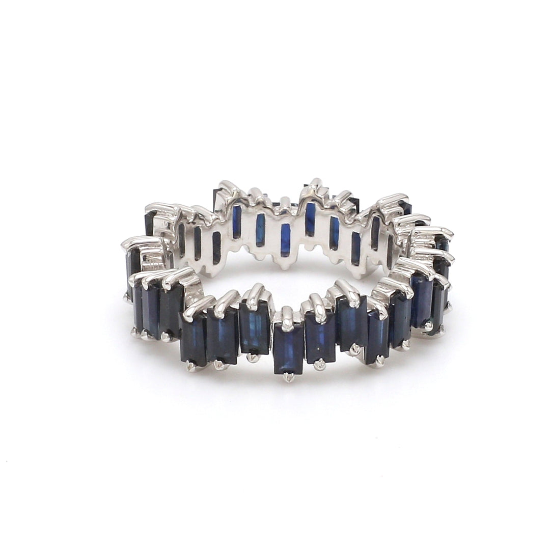 Blue Sapphire Zig Zag Ring - qivii