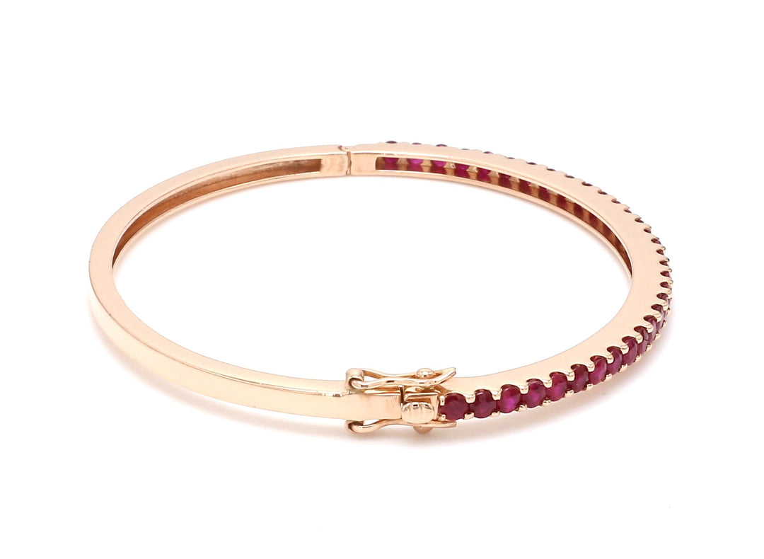 Ruby Round Bangle - qivii