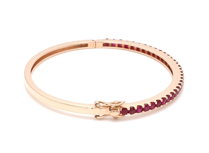 Ruby Round Bangle - qivii