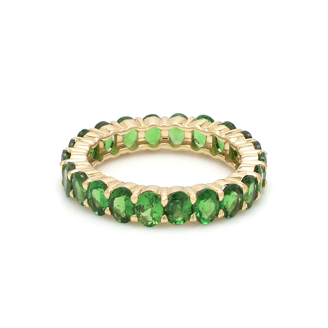 Tsavorite Oval Eternity Ring - qivii
