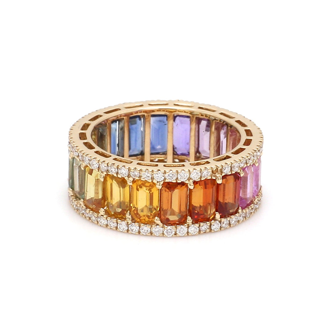 Venice Rainbow Sapphire Ring - qivii