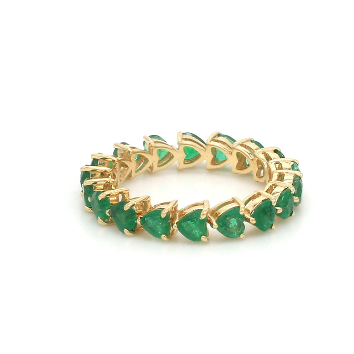 Emerald Heart Infinity Ring - qivii