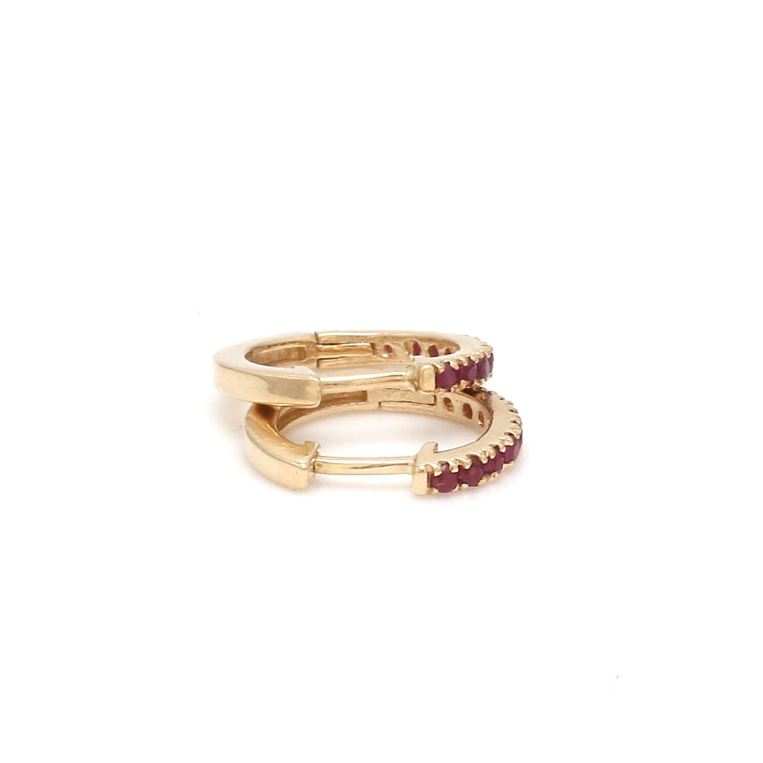Ruby Mini Hoops - qivii