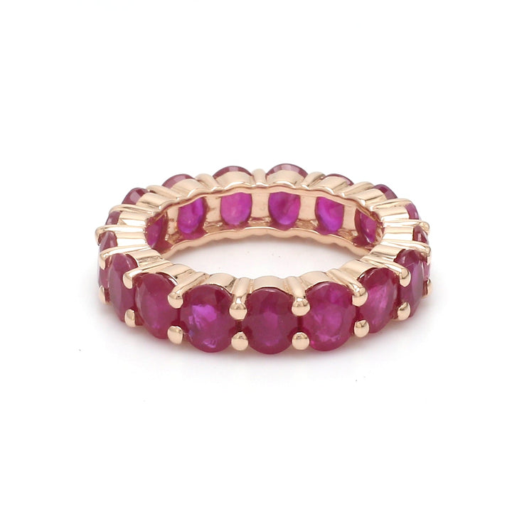 Ruby Oval Eternity Ring - qivii
