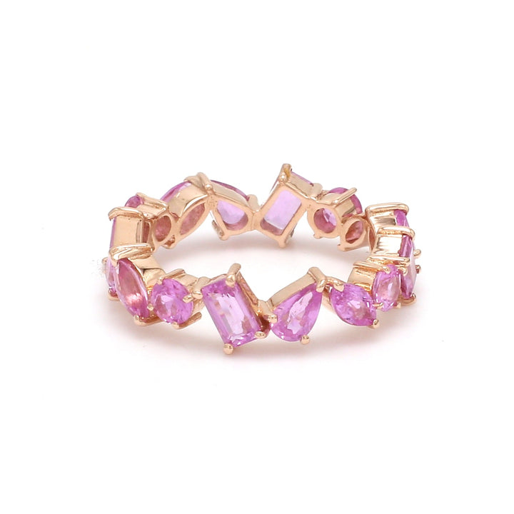 Pink Sapphire Mix Shape Ring - qivii