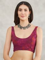 Janasya Women's Grey Georgette Abstract Printed Printed Saree with Blouse Piece