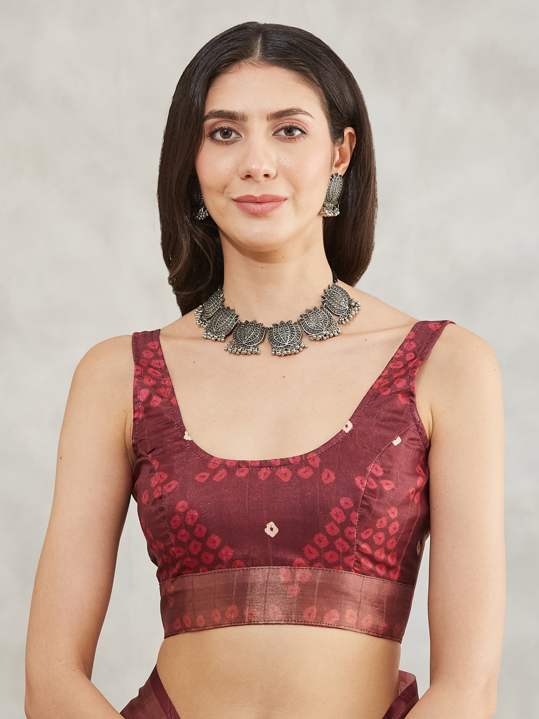 Janasya Women's Yellow Silk Blend Ethnic Motifs Printed Printed Saree with Blouse Piece