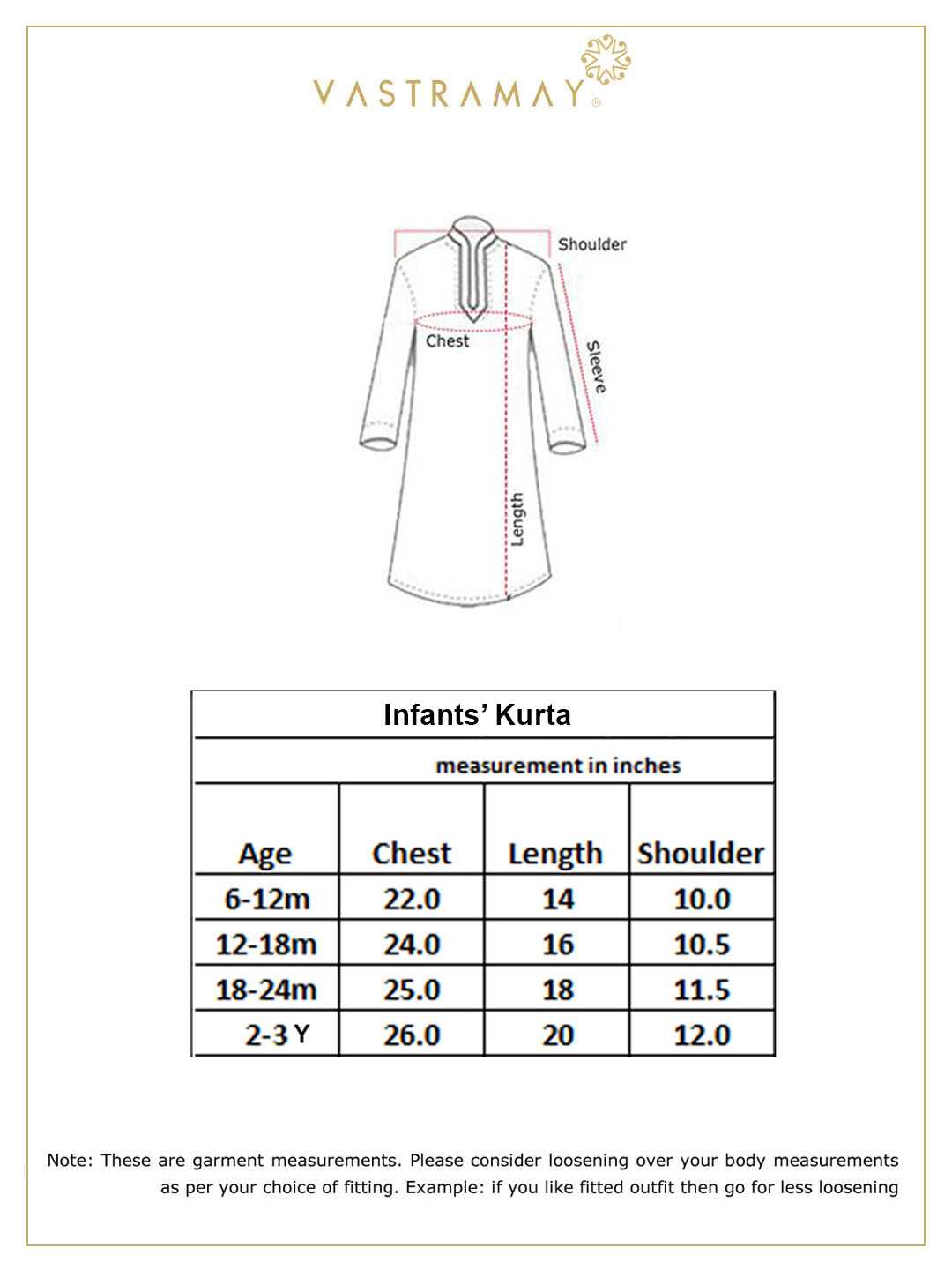 VASTRAMAY Boy's Mustard Striped Pure Cotton Kurta - qivii