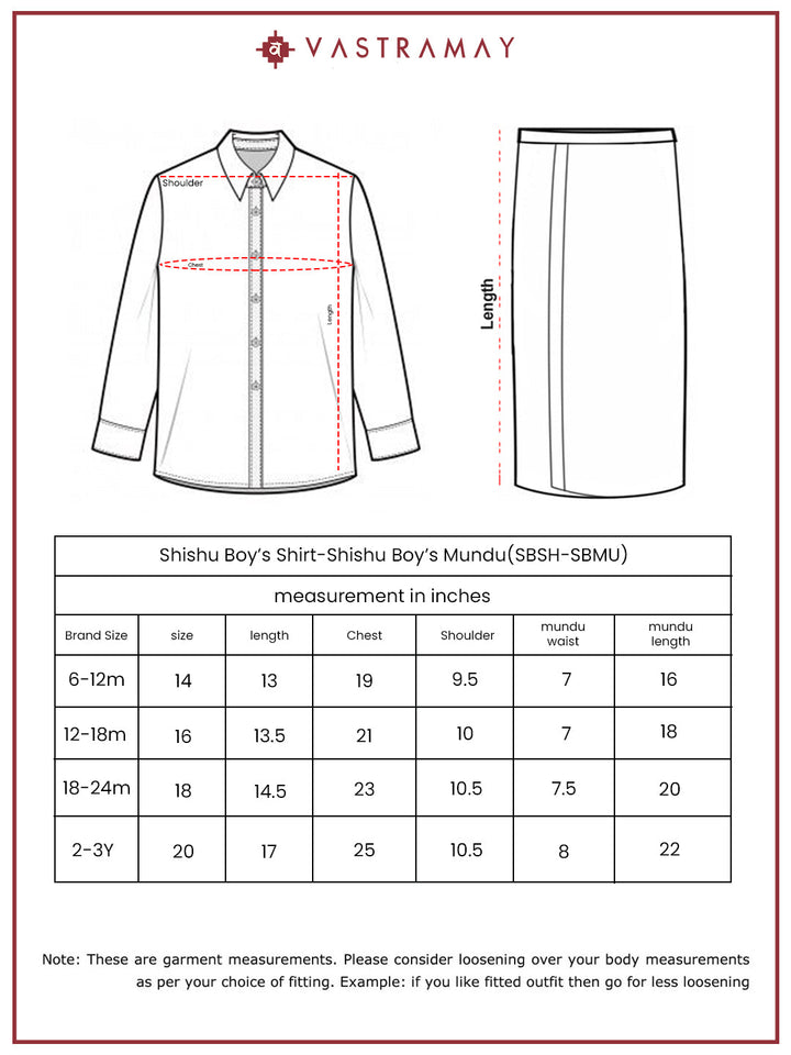 Vastramay Infant Boys Turquoise Viscose Shirt,Mundu And Dupatta Set. - qivii