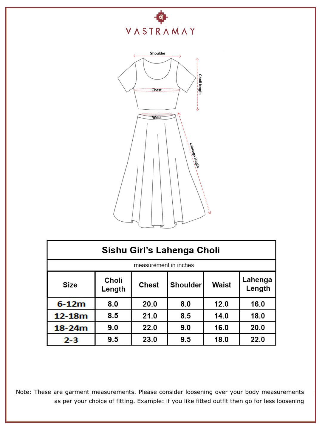 VASTRAMAY Girls' White Lehenga Choli - qivii