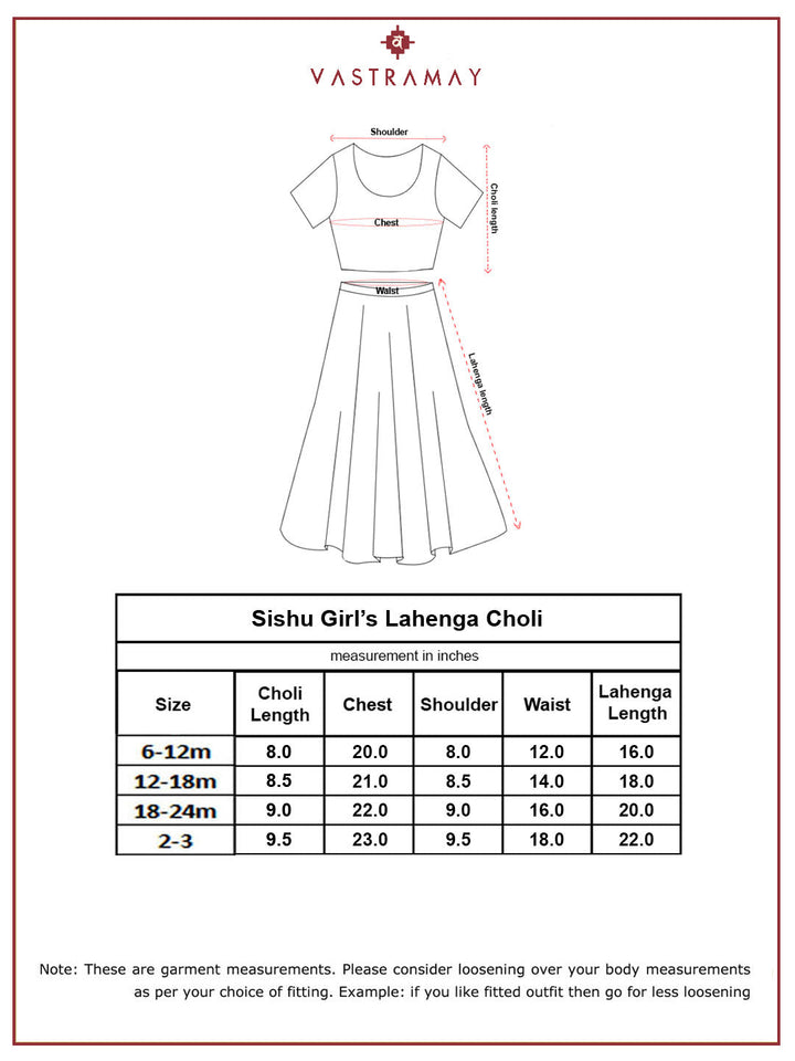 VASTRAMAY Girls' White Lehenga Choli - qivii