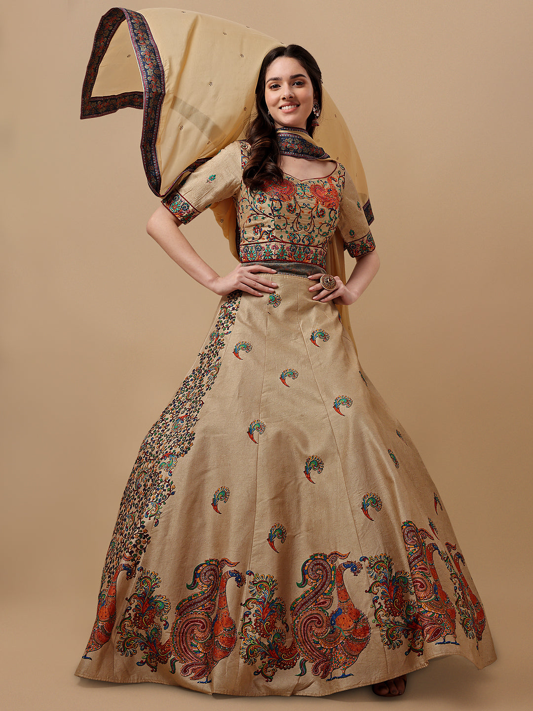 Cosmic Couture Digital Print Gown - qivii