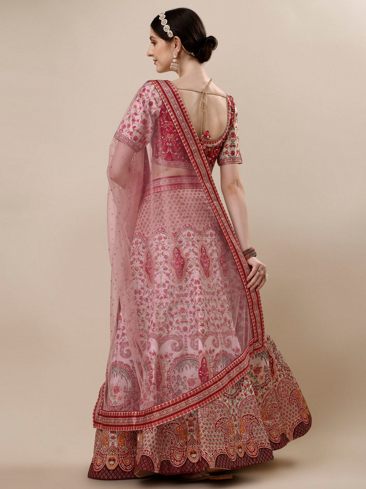 Crystal Elegance: Swarovski Designer Lehengas for Bridal Bliss and Semi-Bridal Glamour - qivii