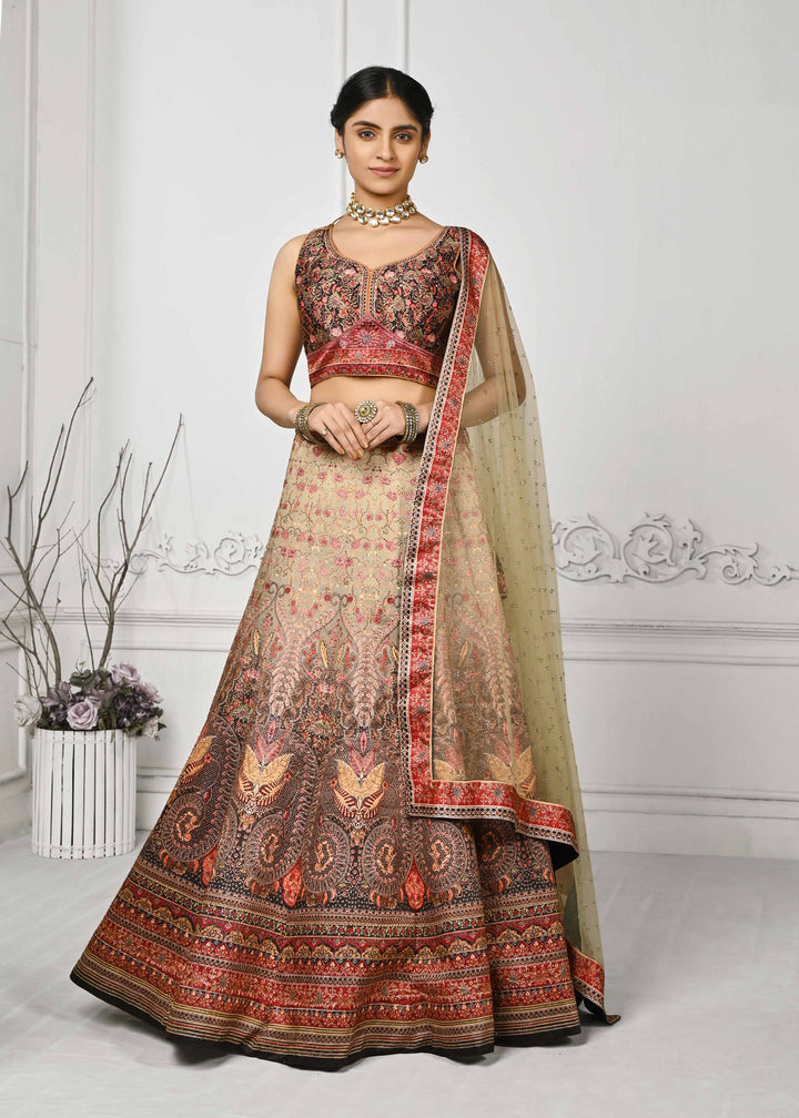 Crystal Couture: Swarovski Sparkle Lehenga - qivii