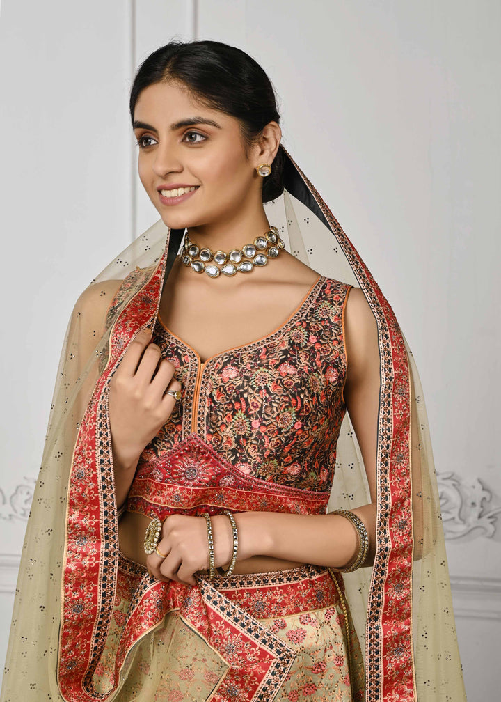 Crystal Couture: Swarovski Sparkle Lehenga - qivii