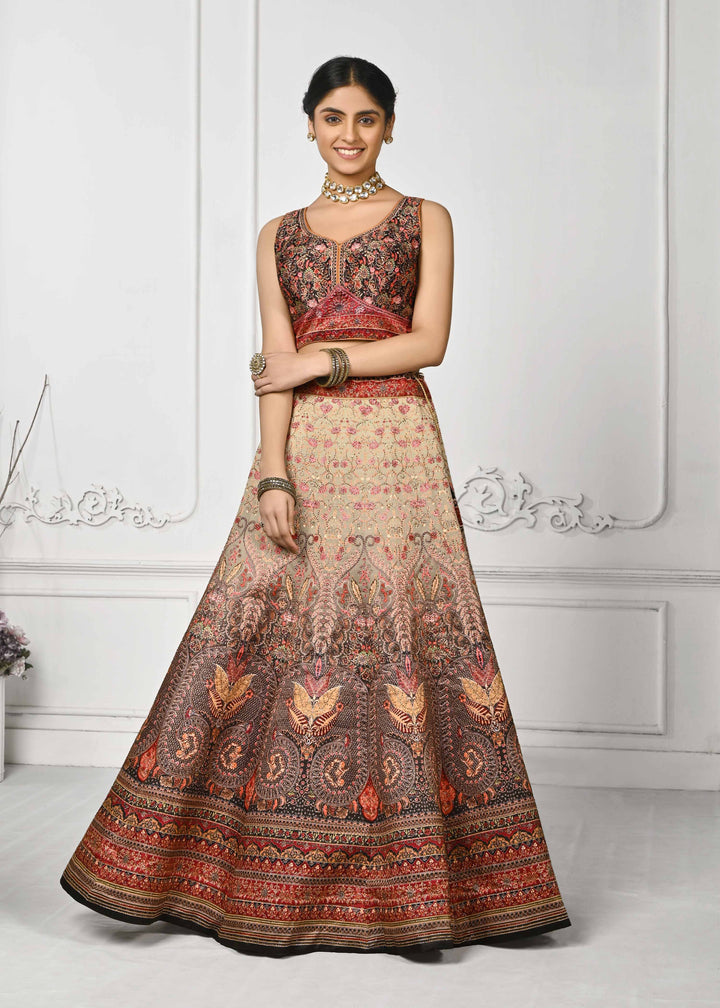 Crystal Couture: Swarovski Sparkle Lehenga - qivii
