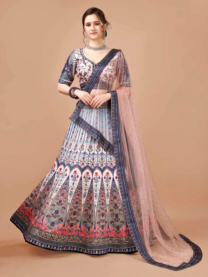 Radiant Elegance: Swarovski-Studded Lehengas for Every Celebration - qivii