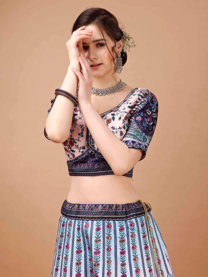 Radiant Elegance: Swarovski-Studded Lehengas for Every Celebration - qivii