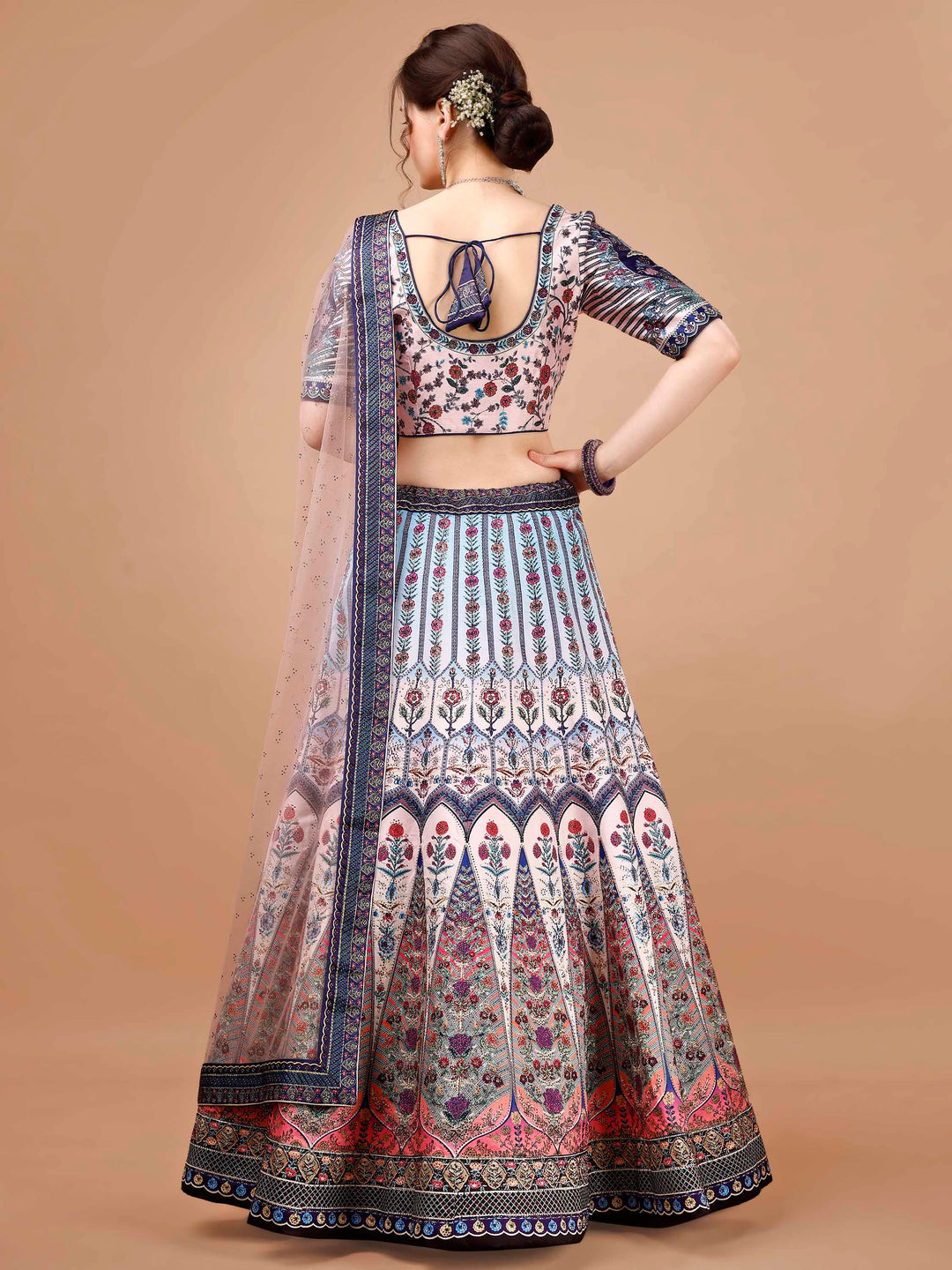 Radiant Elegance: Swarovski-Studded Lehengas for Every Celebration - qivii