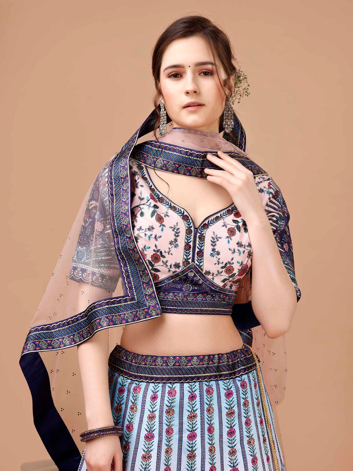 Radiant Elegance: Swarovski-Studded Lehengas for Every Celebration - qivii