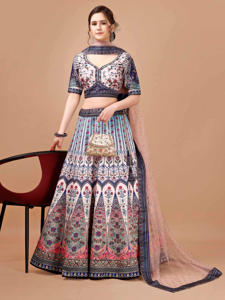 Radiant Elegance: Swarovski-Studded Lehengas for Every Celebration - qivii