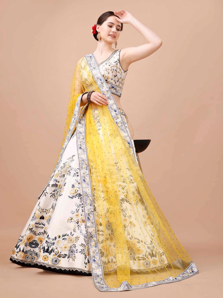 Radiant Elegance: Swarovski-Embellished Lehengas for Every Celebration - qivii