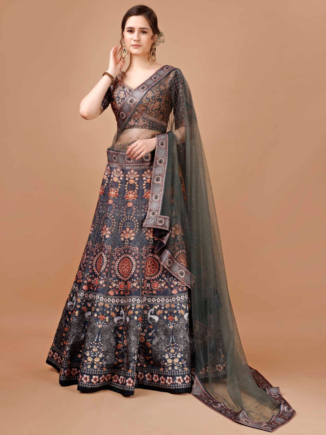 Dazzling Elegance: Swarovski-Adorned Lehengas for Every Celebration - qivii