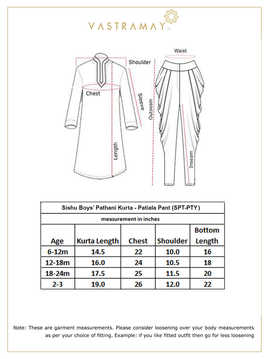 VASTRAMAY Boy's Blue Pathani Kurta With Patiala Set - qivii