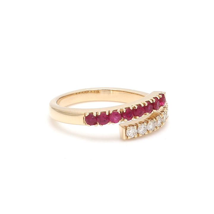 Ruby Twist Ring - qivii