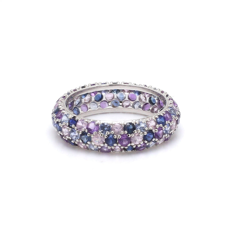 Blue Pink Purple Gemstone Ring - qivii