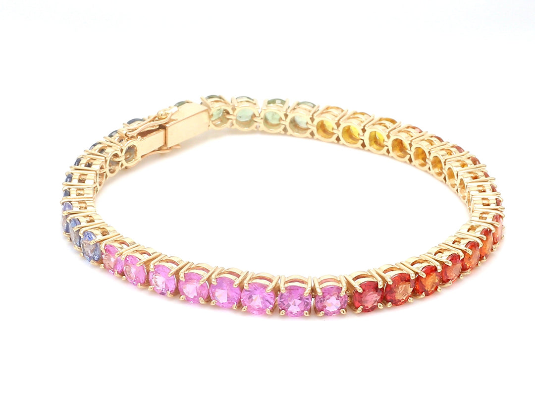 Rainbow Sapphire 4.50MM Bracelet - qivii