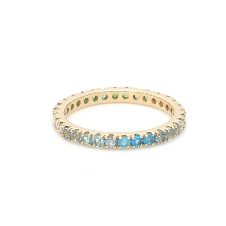 Blue Green Ombre Ring - qivii