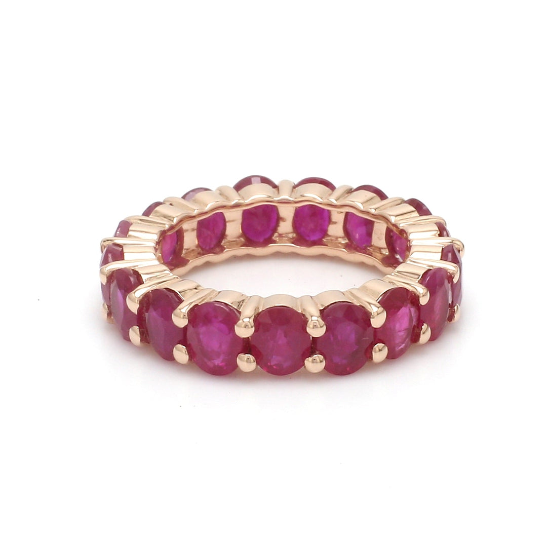 Ruby Oval Eternity Ring - qivii