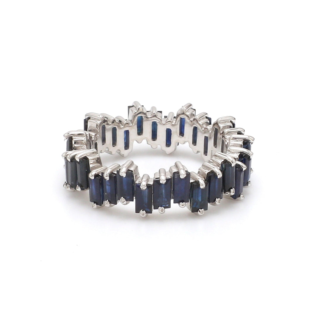Blue Sapphire Zig Zag Ring - qivii