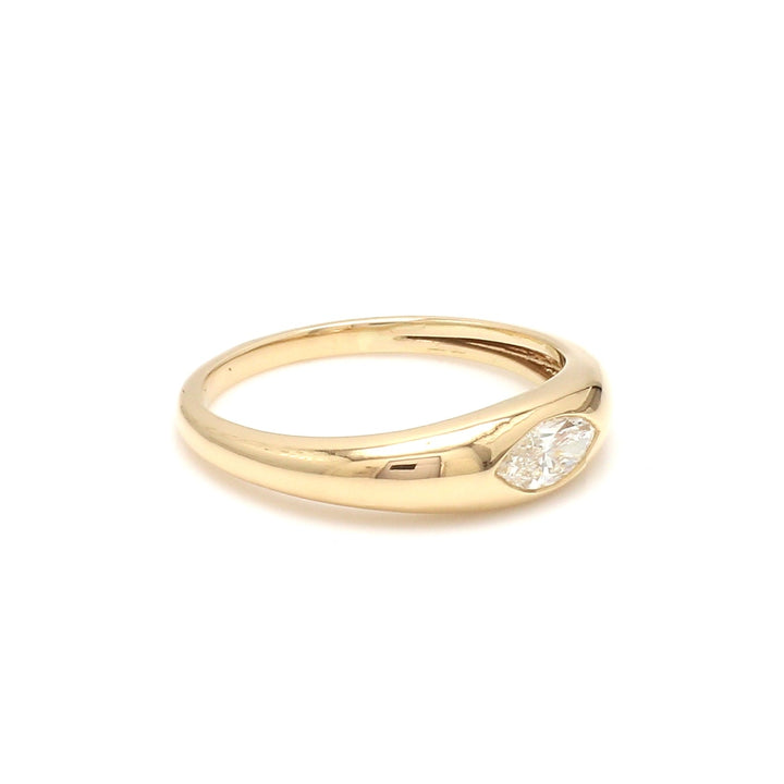 Diamond Big Marquise Chunky Ring - qivii