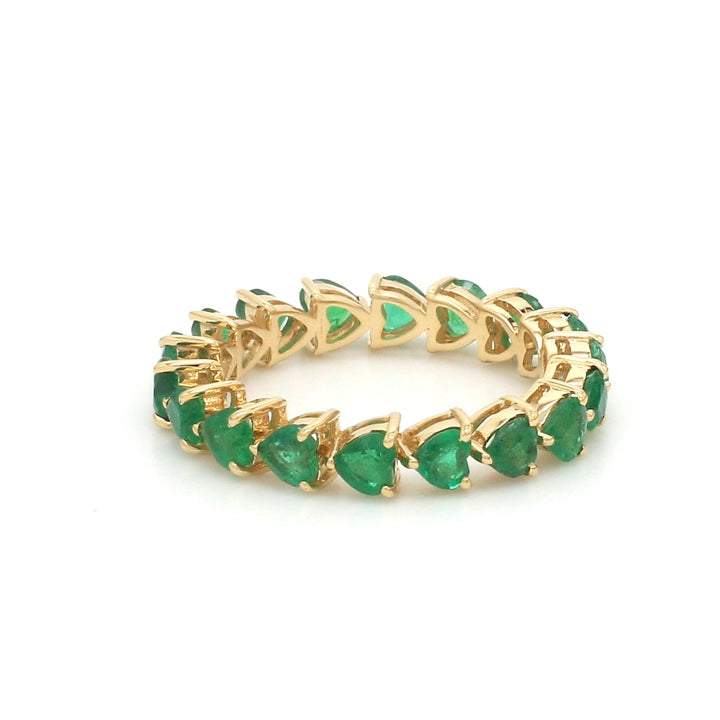 Emerald Heart Infinity Ring - qivii