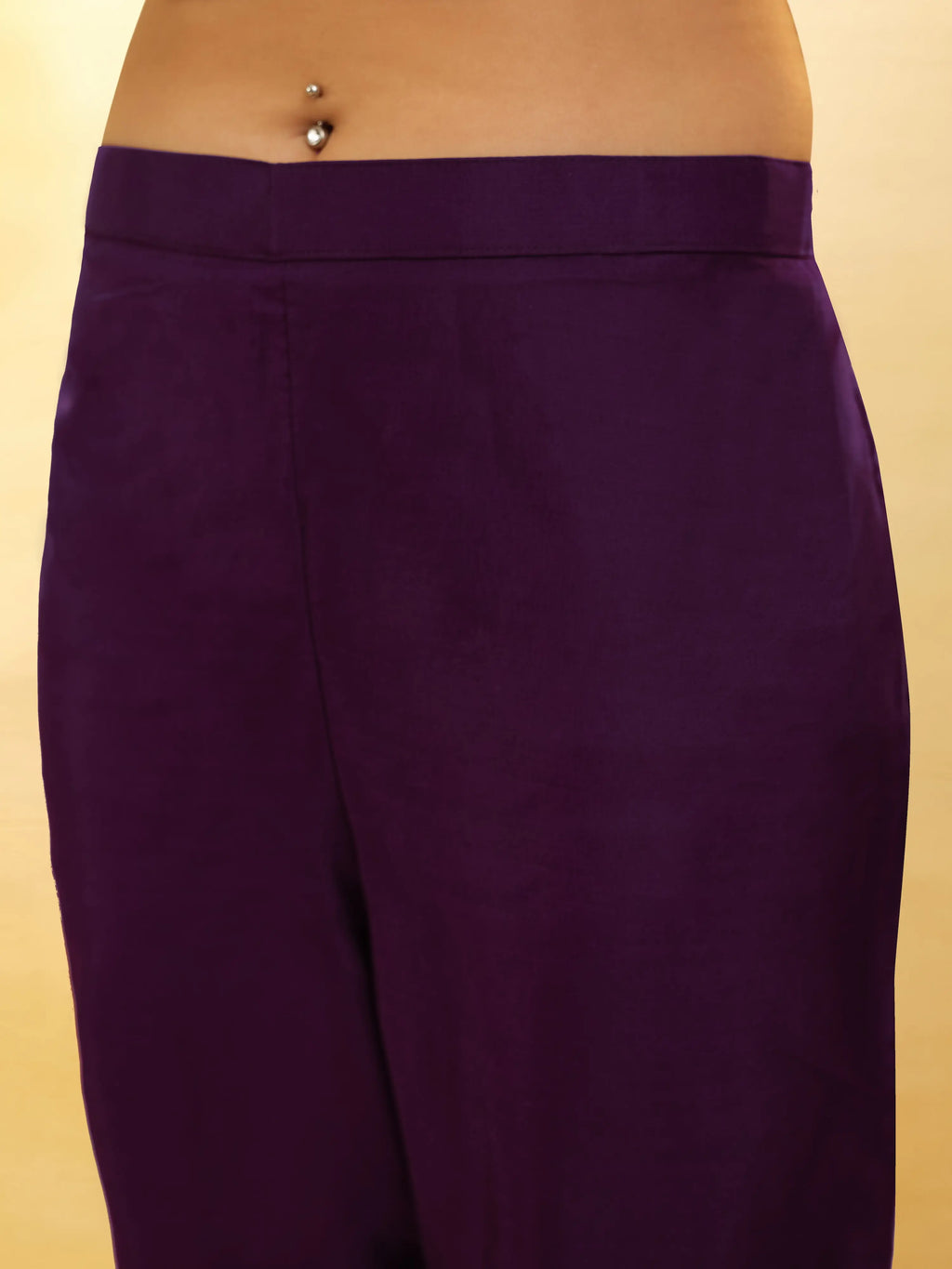 Plum Purple Organza Gown With Heavy Dupatta