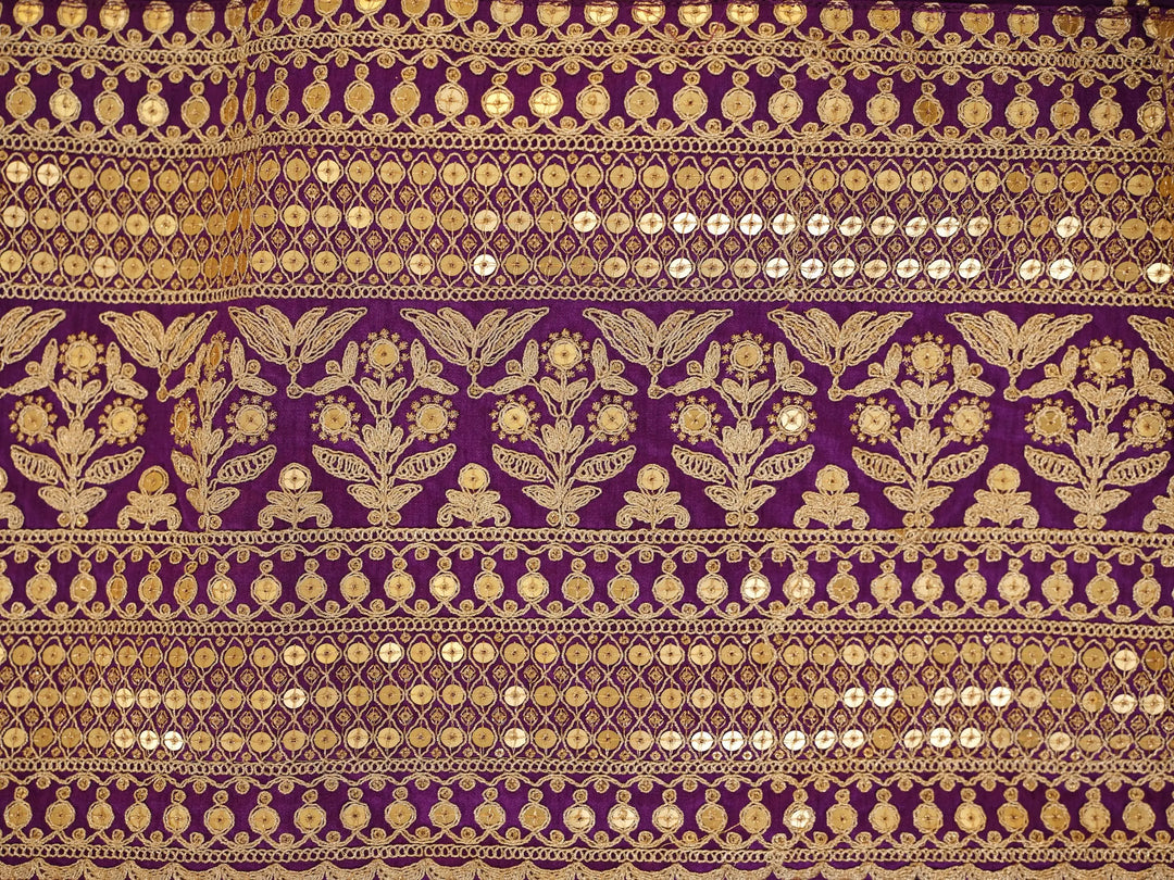 Wine Embroidery Georgette Salwar Suit - qivii