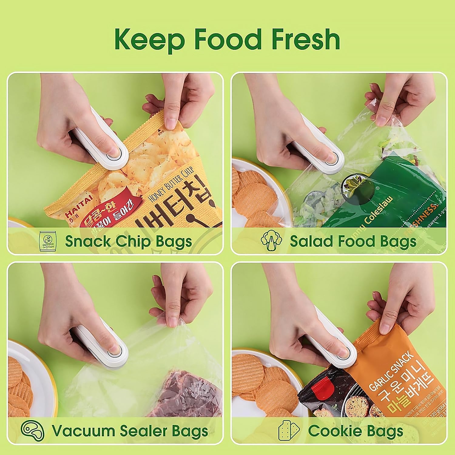 2-in-1 Mini Bag Sealer & Cutter – Portable USB Heat Sealer for Snacks