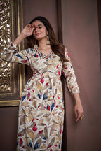 Green Handwork Kurta Set with Pant & Dupatta