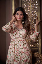 Green Handwork Kurta Set with Pant & Dupatta