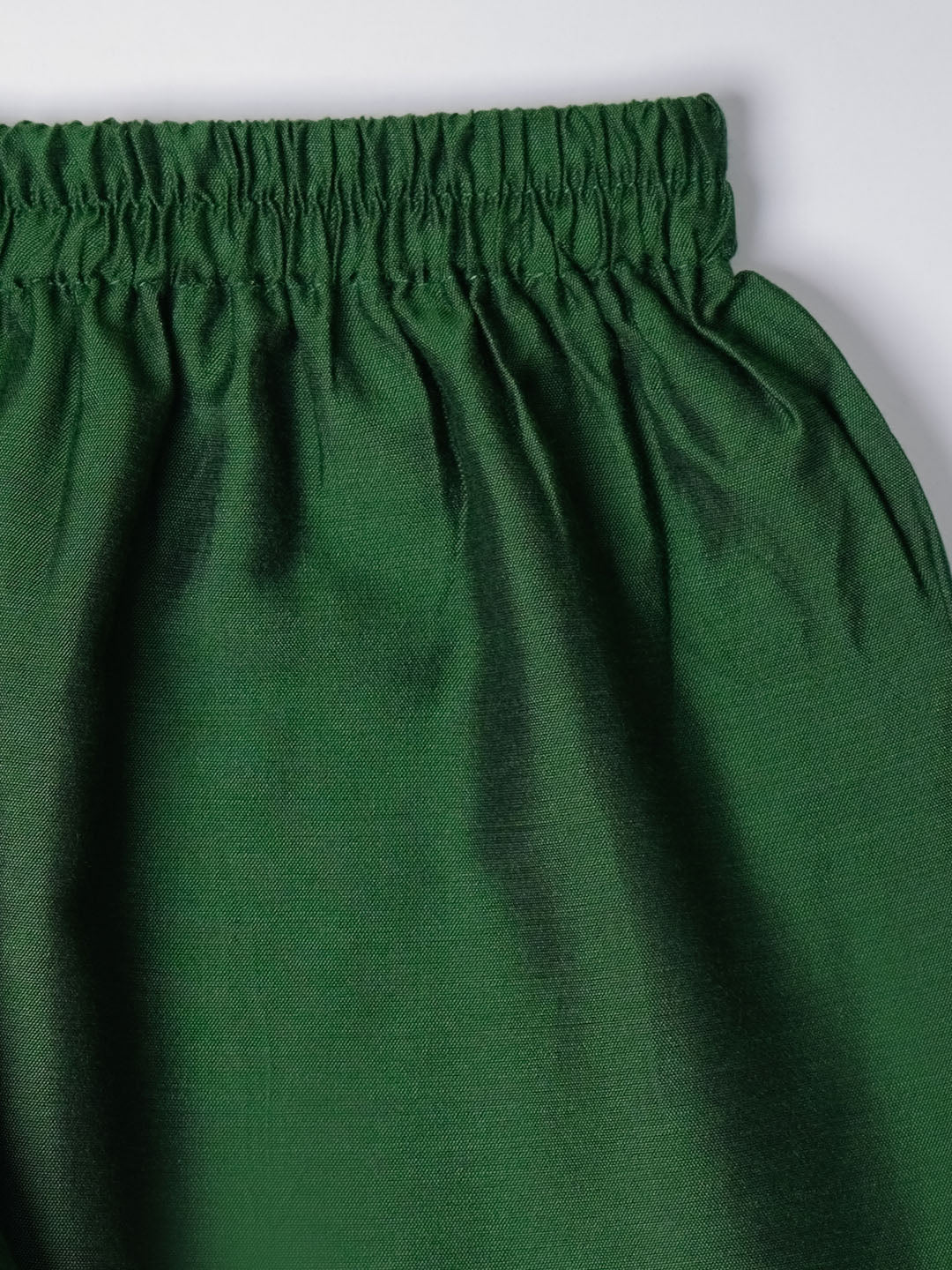 VASTRAMAY Boys' Green Jacket, Kurta and Pyjama Set - qivii