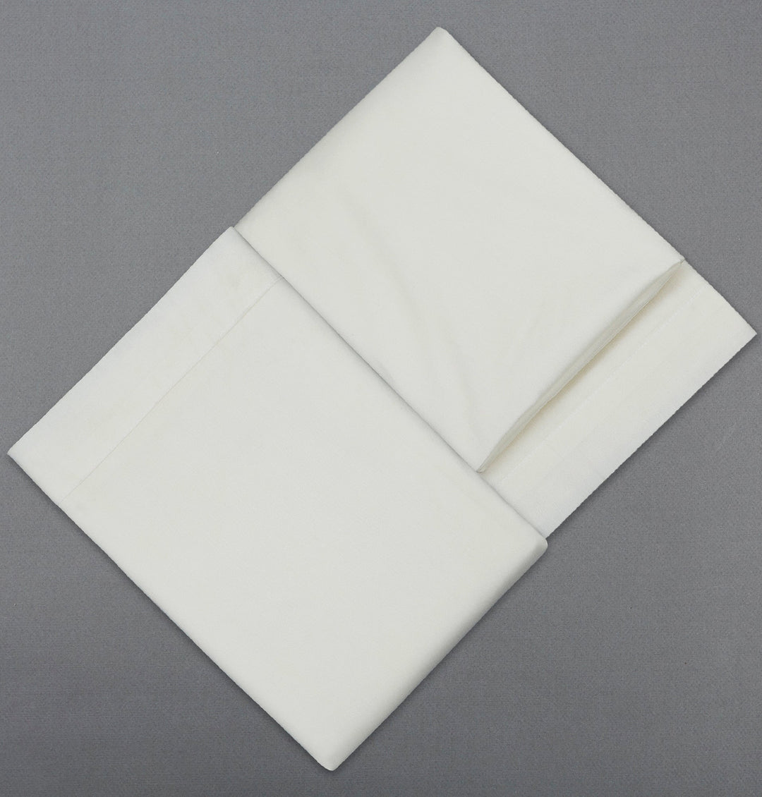 Boys'  White Viscose Kurta Lungi And Safa set - qivii