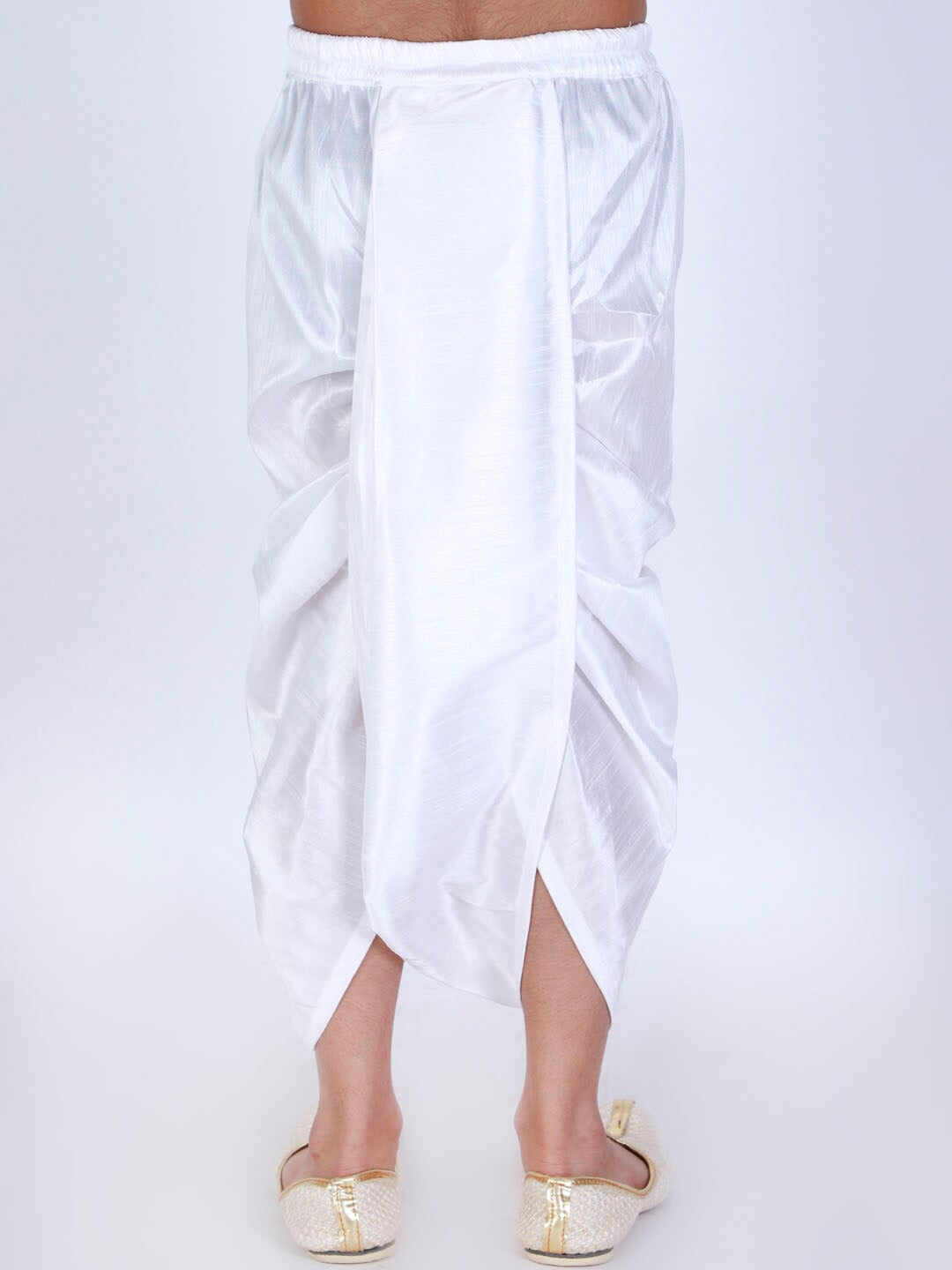 VASTRAMAY Boys White Solid Dhoti Pants - qivii