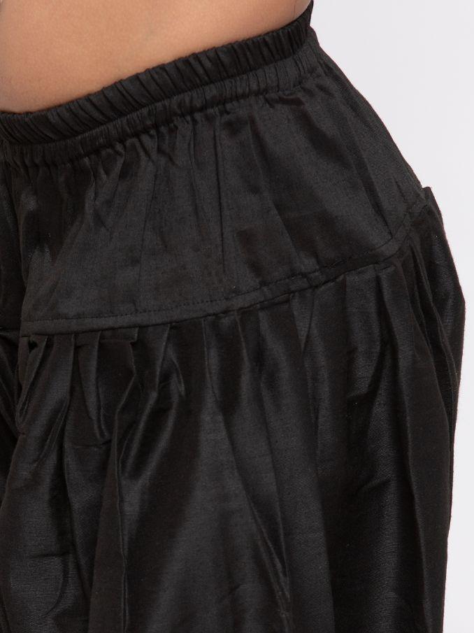 Vastramay Boys' White Cotton Silk Sherwani and Dhoti Set - qivii