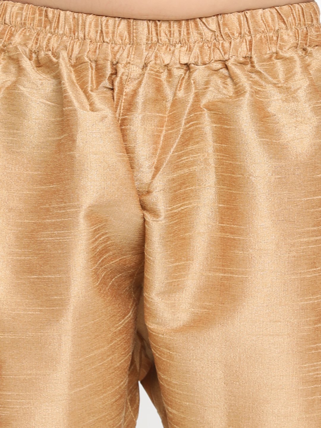 VASTRAMAY Boys Grey Silk Blend Kurta, Ethnic Jacket and Pyjama Set - qivii